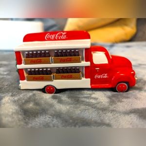 Snow Village Coca Cola Delivery Truck Christmas Decoration Tree